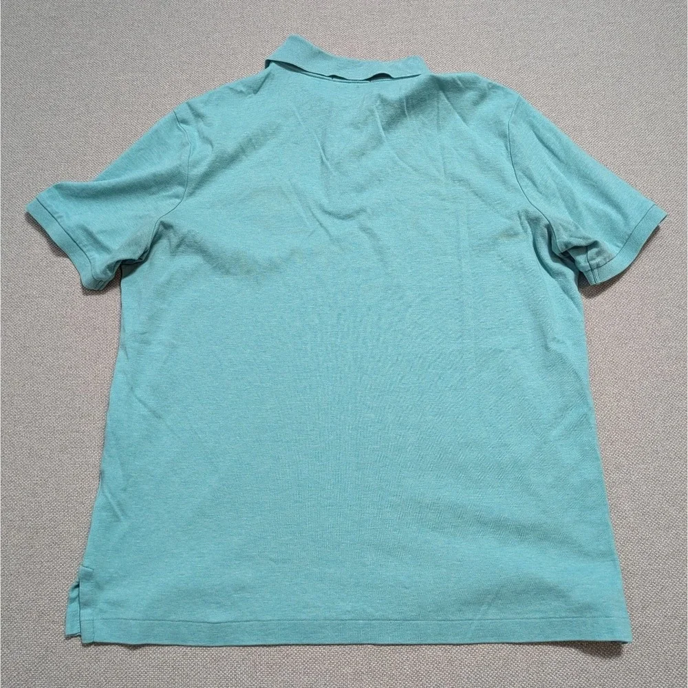 Polo Ralph Lauren Men's M Aqua Heather Polo Shirt Classic Fit Cotton Pony